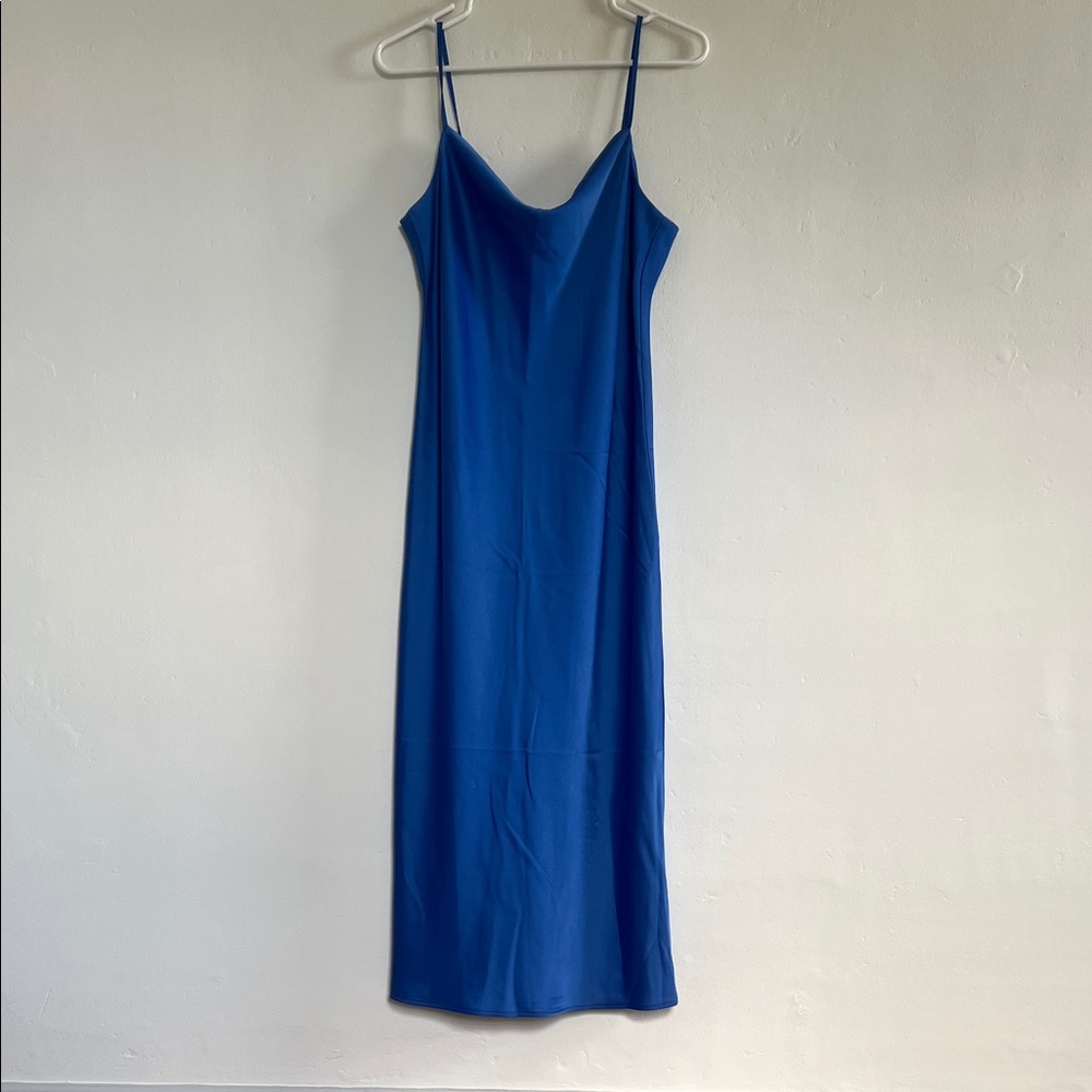Banana Republic Factory Royal Blue Midi Dress